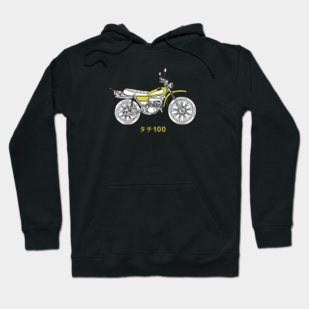 Vintage Motocross Hoodie by kalemstudio